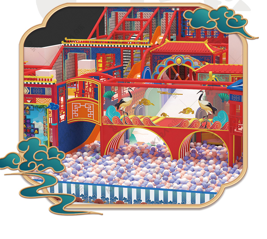 國(guó)風(fēng)兒童樂園是由奇樂集團(tuán)有限設(shè)計(jì)師突發(fā)奇想的靈感設(shè)計(jì)出來(lái)的創(chuàng)新室內(nèi)親子樂園